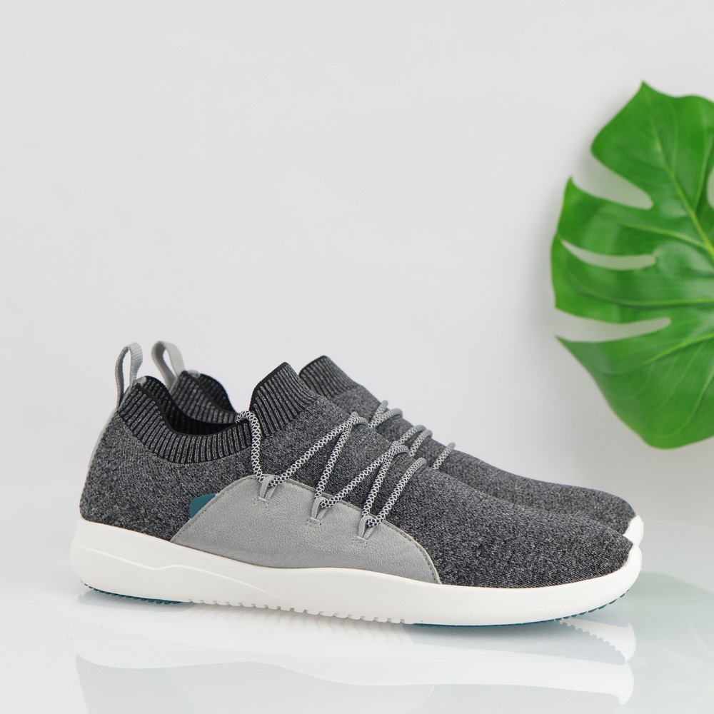 Vessi Womens Cityscape Classic Sneaker Size 11 Waterproof Gray Knit Shoe Lace Up